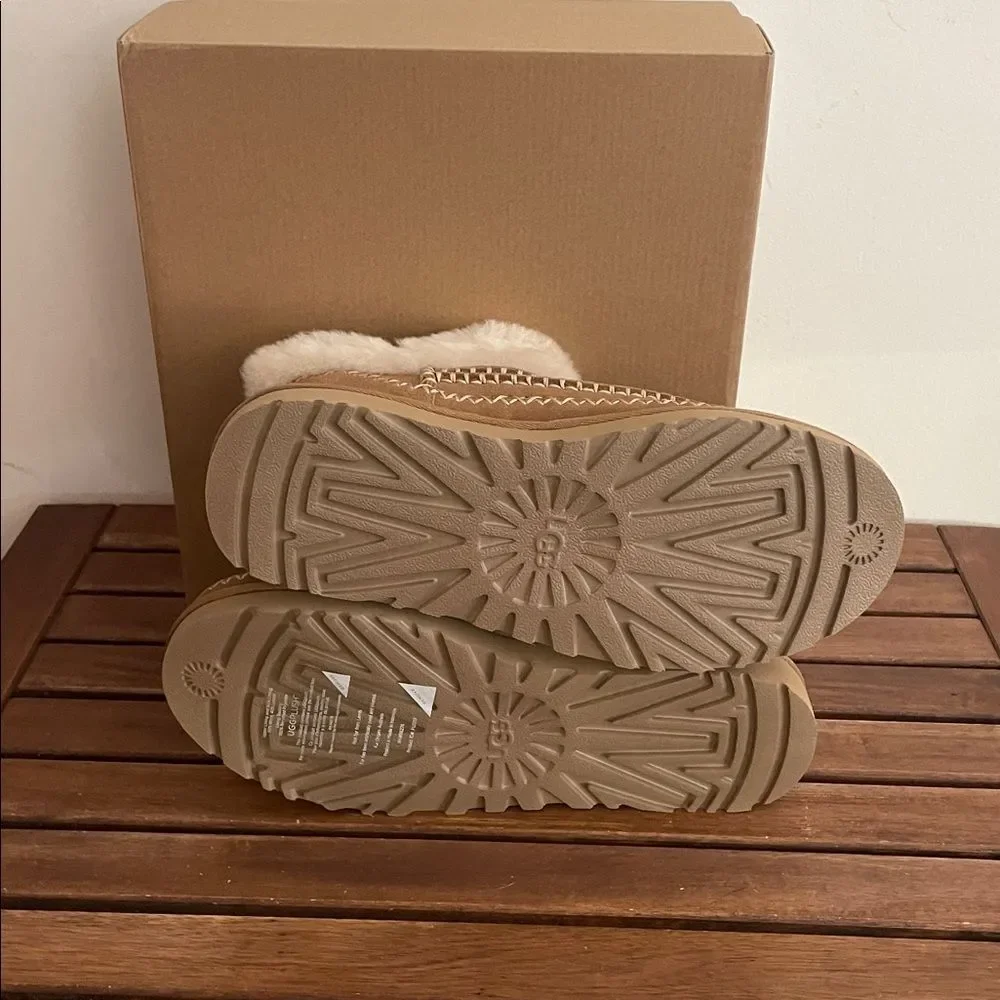 UGG Classic Ultra Mini Alpine Booties Chestnut USA Women Size 6/UK 4/EU 37 - Picture 4 of 8